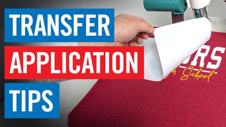 heat applied transfer application tips webinar