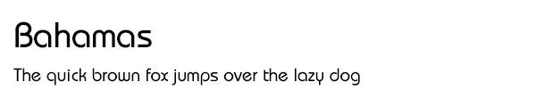 Bahamas font