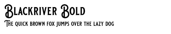 Blackriver Bold font