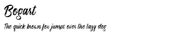 Bogart font