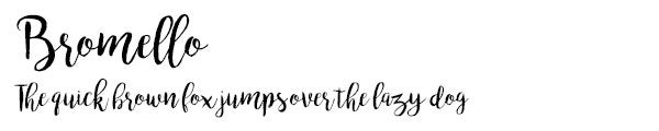 Bromello font