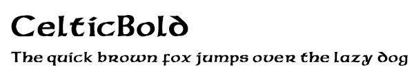 CelticBold font