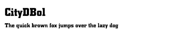 CityDBol font