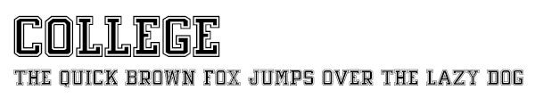 College font