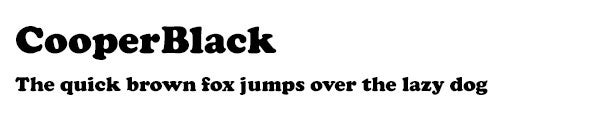 CooperBlack font