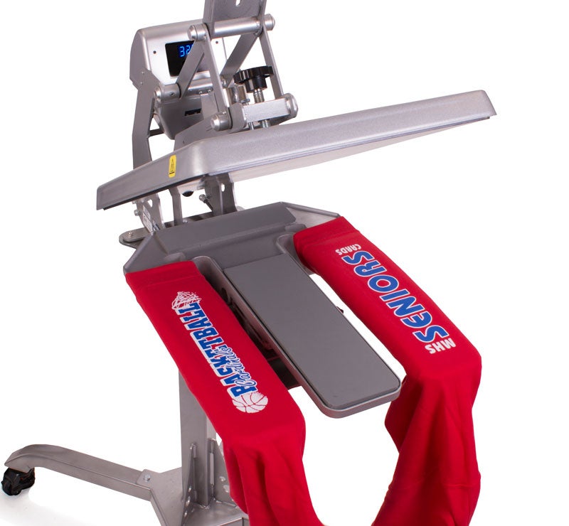 double leg and sleeve heat press platen