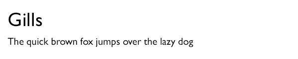 Gills font