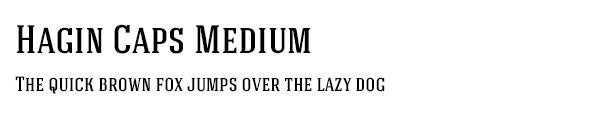 Hagin Caps Medium font
