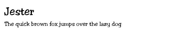 Jester font