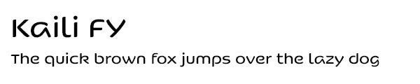 Kaili FY font