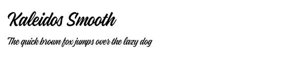 Kaleidos Smooth font