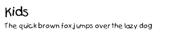 Kids font