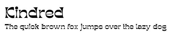 Kindred font