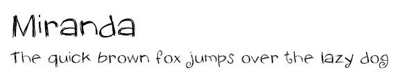 Miranda font
