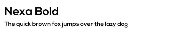 Nexa Bold font