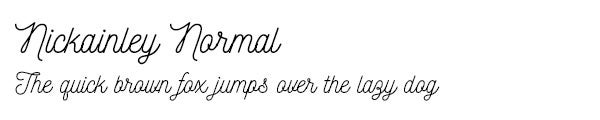 Nickainley Normal font
