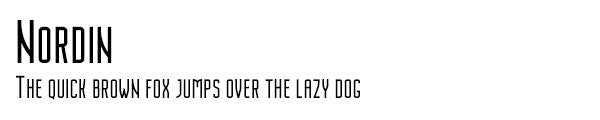Nordin font