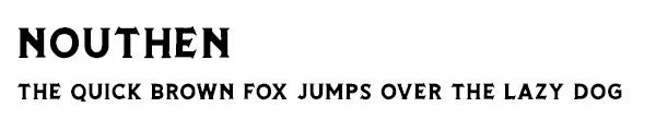 Nouthen font