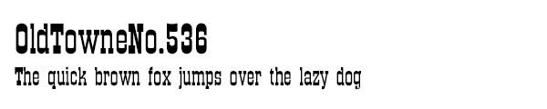 OldTowneNo.536 font