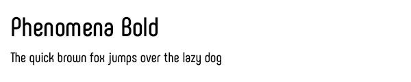 Phenomena Bold font