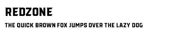 Redzone Standard font
