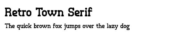 Retro Town Serif font