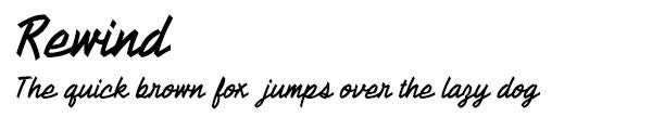 Stahls Rewind font