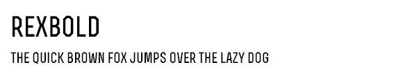 REXBOLD font