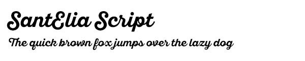 SantElia Script font