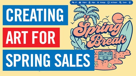 creating art for spring t-shirt sales