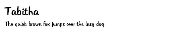Tabitha font