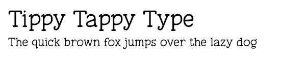 Tippy Tappy Type font