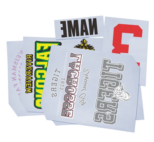 full size heat press transfer samples