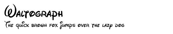Waltograph font